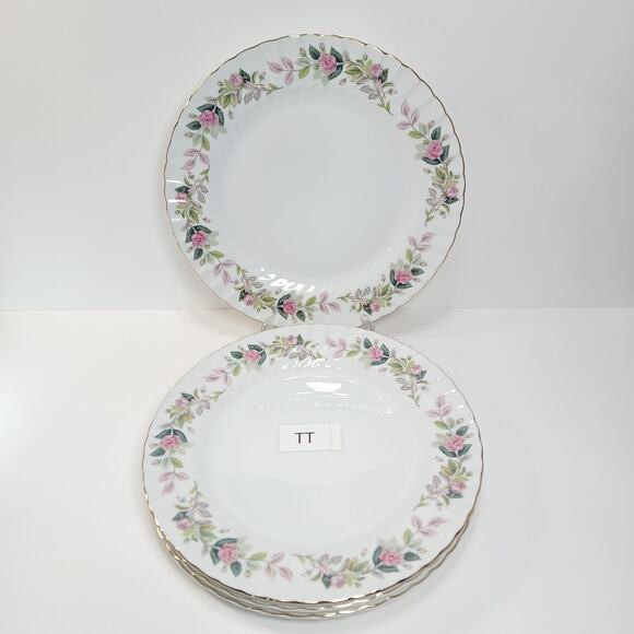 4 Dinner Plates 10-3/8" Regency Rose #2345 by Creative Replacement China [TT] - Picture 1 of 9